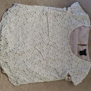 Talula white lace shirt size med *new price*